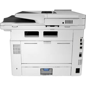 HP Laserjet Enterprise MFP M430f All-in-One Wired Monochrome Laser Printer, White - Print Scan Copy Fax - 4.3" LCD, 40 ppm, Auto Duplex Printing, 50-Sheet ADF, Ethernet, Cbmou Printer_Cable