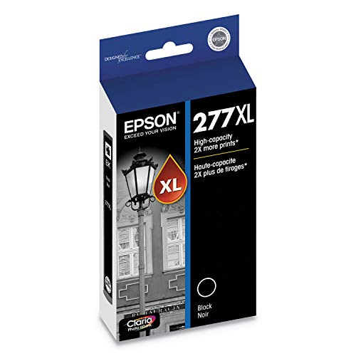 EPSON T277 Claria Photo HD -Ink High Capacity Photo Black -Cartridge (T277XL120-S) for Select Epson Expression Printers