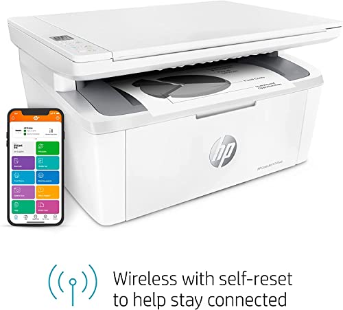 HP Laserjet Compact Wireless Monochrome All-in-one Laser Printer with HP+, Print Copy Scan 3-in-1 for Home Office, 21ppm, Mobile Printing, Wi-Fi, Bonus 6 Months Instant Ink, Lanbertent Printer Cable