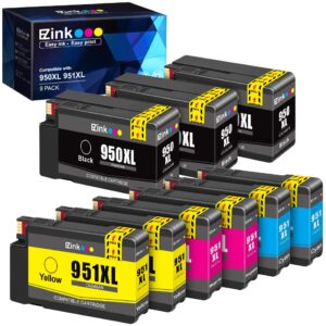 e-z ink (tm) compatible ink cartridge replacement for hp 950xl 951xl 950 xl 951 xl for officejet pro 8610 8600 8615 8620 8625 8100 276dw 251dw (3 black, 2 cyan, 2 magenta, 2 yellow, 9 combo pack