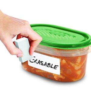 Jokari Label Erasable Food Labels with Markers, 70 Assorted Labels