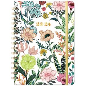 2023-2024 planner – jul 2023 – jun 2024, weekly ＆ monthly academic planner 2023-2024, 6.4″ x 8.5″ with tabs, flexible hardcover, thick paper, strong binding, back pocket, inspirational quotes ＆ notes