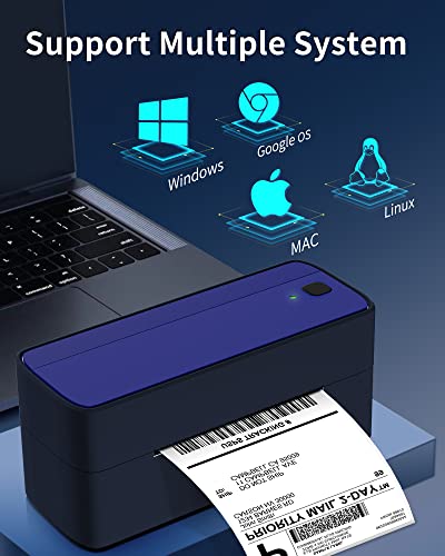 Phomemo Thermal Label Printer, Shipping Label Printer Work with Windows & macOS, 4x6 Label Printer for Shipping Packages, 150mm/s, Compatible with Amazon, Ebay, Esty, Shopify, UPS, FedEx, USPS