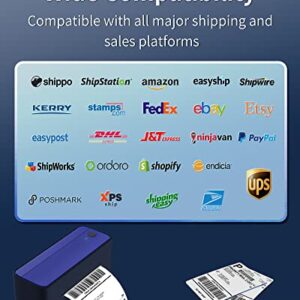 Phomemo Thermal Label Printer, Shipping Label Printer Work with Windows & macOS, 4x6 Label Printer for Shipping Packages, 150mm/s, Compatible with Amazon, Ebay, Esty, Shopify, UPS, FedEx, USPS