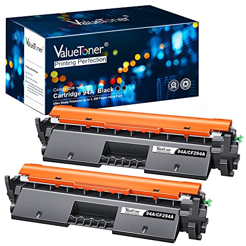 Valuetoner Compatible Toner Cartridge Replacement for HP 94A CF294A to use with Laserjet Pro MFP M148dw, M148fdw, M118dw, M149fdw, Laserjet M148, M118, M149(Black, 2 Pack)