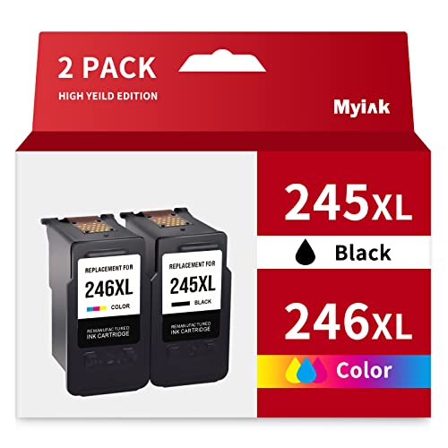 245XL 246XL Ink Cartridge Remanufactured Replacement for Canon 245XL 246XL for Pixma MG2522 TS3120 MG2520