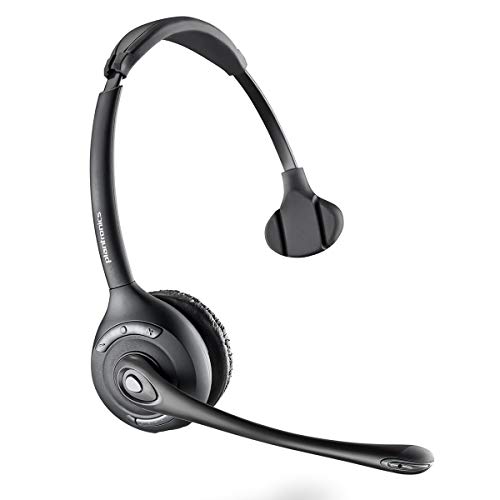 Poly - CS510 Support Convertible Wireless Headset (Plantronics) - Over-the-Head One Ear/Monaural Headset - DECT 6.0 - Connects to Desk Phone - Telephone Headset
