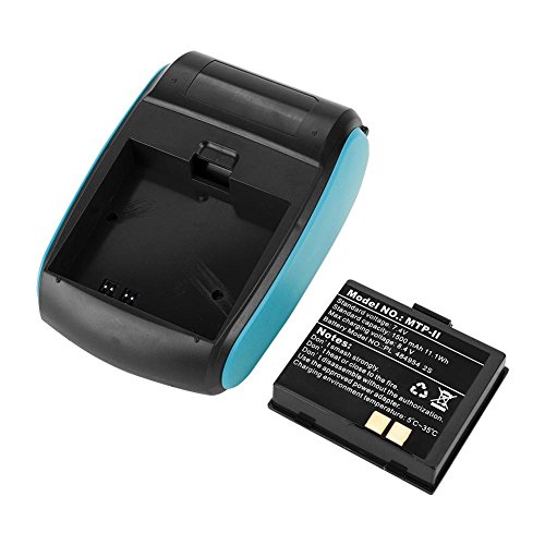 Lazmin Mini USB Pocket Thermal Printer, 50-89.9mm/s Handheld Portable Wireless BT Receipt Printer for Retail Stores/Restaurants/Factories/Logistics(Blue)