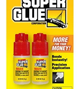 Super Glue DT-3469340 The Original Super Glue, 0.1 oz (3g) Bottles, 2 Piece
