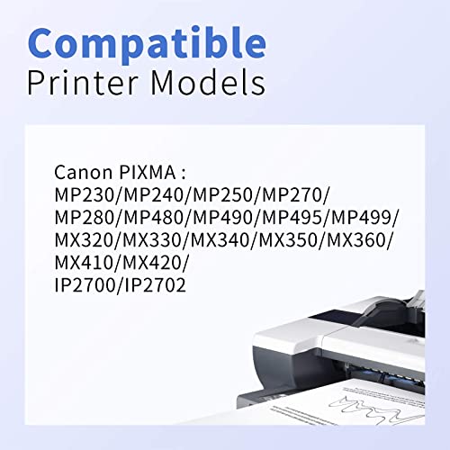 210XL 211XL Combo myCartridge SUPRINT Remanufactured Ink Cartridge Replacement for Canon 210XL 211XL Black Color for PIXMA MX410 IP2700 IP2702 MP240 MP250 MP495 MX340 Printer 210XL 211XL Ink Cartridge