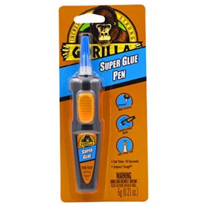 gorilla super glue pen, 6 gram, clear (pack of 1)