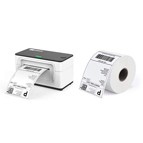 MUNBYN Shipping Label Printer, 4x6 Label Printer for Shipping Packages, USB Thermal Printer for Shipping Labels Home Small Business, with Software for Instant Conversion from 8x11 to 4x6 Labels