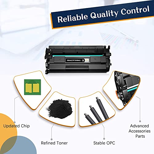 (with Chip) ColorKing Compatible Toner Cartridge Replacement for HP 58A CF258A 58X CF258X for HP Laserjet Pro M404dn M404n M404dw M404 MFP M428fdw M428fdn M428dw Printer Toner (Black 2-Pack)