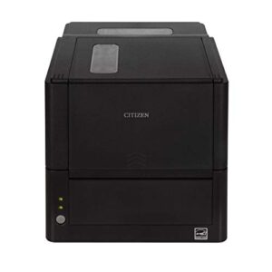 Citizen Thermal Transfer Desktop Label Printer - USB Serial & LAN (Ethernet) Commercial Grade Printer with Width of 1" to 4" (BRR-CL-E321XUBNNA, Black)