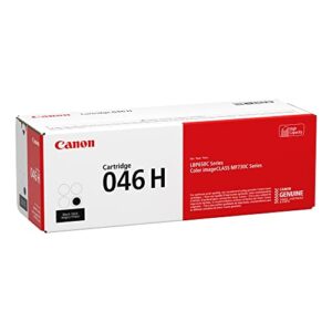 Canon Genuine Toner, Cartridge 046 Black, High Capacity (1254C001), 1 Pack, for Canon Color imageCLASS MF735Cdw, MF733Cdw, MF731Cdw, LBP654Cdw Laser Printer