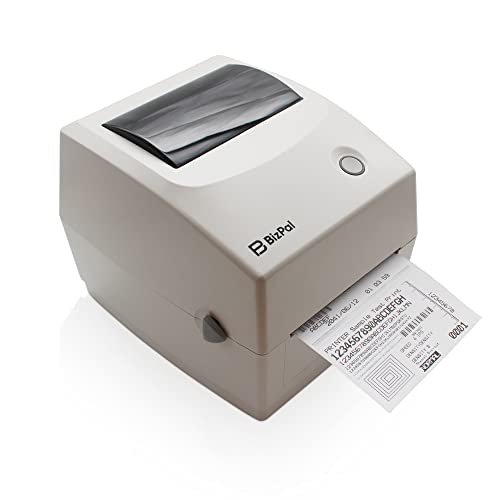 BizPal DTP-1000 Direct Thermal Printer, High Speed 4x6 Label Printer, Supports Shipping Labels, Barcode Labels, Household Labels and More，Windows, Mac and Linux Compatible