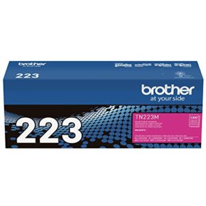 Brother Genuine TN223M, Standard Yield Toner Cartridge, Replacement Magenta Toner, Page Yield Up to 1,300 Pages, TN223, Amazon Dash Replenishment Cartridge