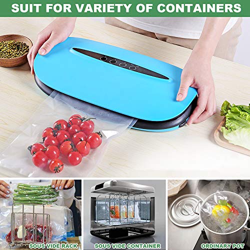 Vacuum Sealer Bags,Heavy Duty Pre-Cut Design Commercial Grade 4x6 Inch Food Sealable Bag for Heat Seal Food Storage,Smell Proof Bags Boilsafe to 280°F Freezable, Resizable,Reuseable (100Pcs)