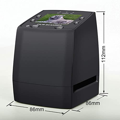 DIGITNOW! 135 Film Negative Scanner High Resolution Slide Viewer,Convert 35mm Film &Slide to Digital JPEG Save into SD Card, with Slide Mounts Feeder No Computer/Software Required