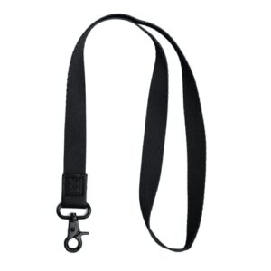 thread wallets cool neck lanyard for men & women | cute key id badge & wallet holder (black)