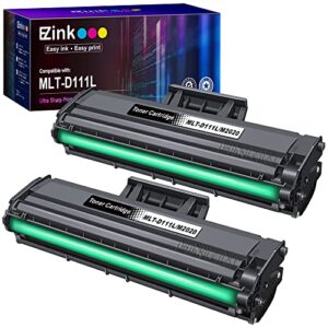 e-z ink (tm) compatible toner cartridge replacement for samsung 111s 111l mlt-d111s mlt-d111l to use with samsung xpress m2020w m2024w m2070fw m2070w printer (black, 2 pack)