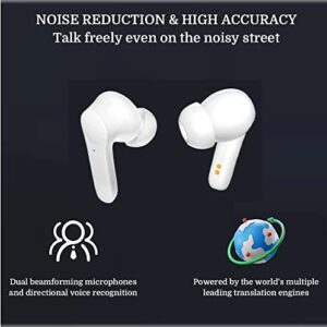 Translator Device Smart Voice Translator Earbuds, 84 Language Translator Wireless Bluetooth Instant Voice Translation Device with APP, Translator Earphone for Business Travel Learning.