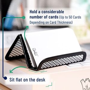 Mr. Pen- Metal Mesh Business Card Holder, 3 Pack, Black, Card Holder for Desk, Card Holder for Business Cards, Desk Card Holder, Business Card Stand, Business Card Display, Card Holder for Office