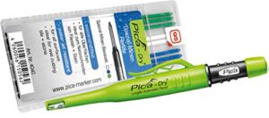 pica 3030 + 4040 dry pen including special lead base set, carpenter’s pencil, green, blue, white