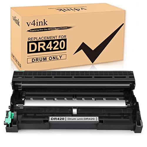 v4ink Compatible Drum Unit Replacement for Brother DR420 to use for HL-2240 HL-2240D HL-2270DW HL-2280DW MFC-7360N MFC-7460DN MFC-7860DW Brother IntelliFax-2840 2940 DCP-7060D DCP-7065DN Printer