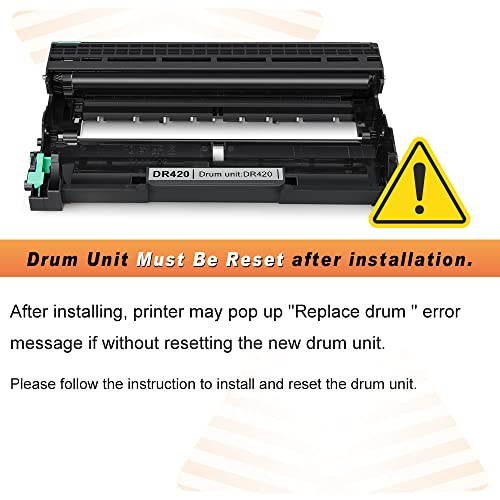 v4ink Compatible Drum Unit Replacement for Brother DR420 to use for HL-2240 HL-2240D HL-2270DW HL-2280DW MFC-7360N MFC-7460DN MFC-7860DW Brother IntelliFax-2840 2940 DCP-7060D DCP-7065DN Printer