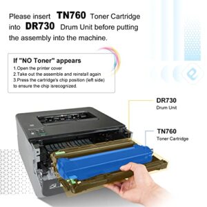 2-PACK TN760 MFC-L2710DW Toner TESEN Compatible Cartridge Replacement for Brother TN760 TN730 for HL-L2325DW HL-L2350DW HL-L2370DW HL-L2390DW HL-L2395DW MFC-L2690DW MFC-L2717DW MFC-L2750DW DCP-L2551DW