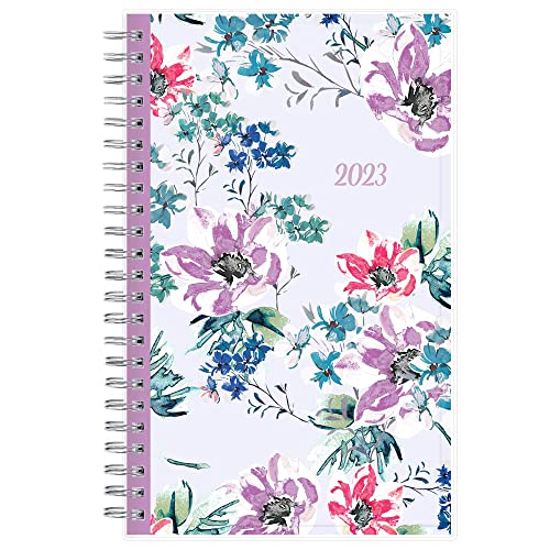 Blue Sky 2023 Weekly and Monthly Planner, January - December, 5" x 8", Clear Pocket Cover, Wirebound, Laila (142087)