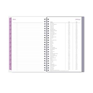 Blue Sky 2023 Weekly and Monthly Planner, January - December, 5" x 8", Clear Pocket Cover, Wirebound, Laila (142087)