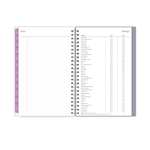 Blue Sky 2023 Weekly and Monthly Planner, January - December, 5" x 8", Clear Pocket Cover, Wirebound, Laila (142087)