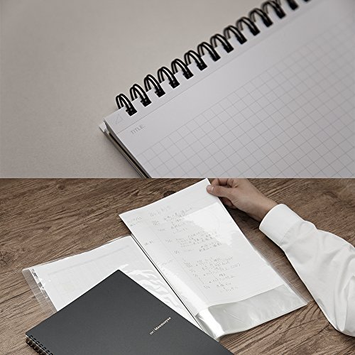 Maruman MNEMOSYNE Notebook 9.92 x 7.05 Inches (B5), 7mm ruled 30-line, 80 Sheets (N194A), Black