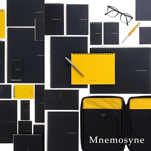 Maruman MNEMOSYNE Notebook 9.92 x 7.05 Inches (B5), 7mm ruled 30-line, 80 Sheets (N194A), Black