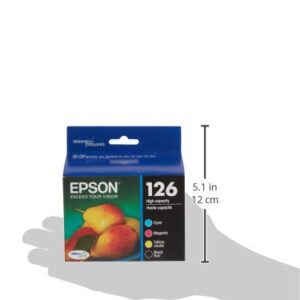 Epson T126120-BCS DURABrite Ultra Black and Color Combo Pack High Capacity -Cartridge -Ink