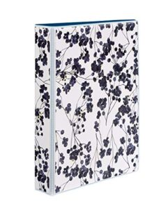 avery mini durable 3 ring binder, 1″ round rings, holds 5.5″ x 8.5″ paper, 1 painted floral binder (18444)