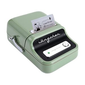 hycodest thermal label printer b21 wireless bluetooth portable printer label maker machine with tape (50×20 mm, 200 pcs) compatible with android & ios system, green