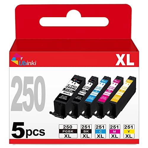 PGI-250XL CLI-251XL 250 251 XL Ink Cartridge for Canon PIXMA MX922 MX920 IX6820 MG7520 IP8720 MG5520 MG5420 IP7220 MG6320 Printer Ink Cartridge Replacement for Canon Ink 250 and 251 Cartridges Combo