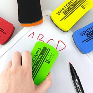 6 Pack White Board Erasers Magnetic Whiteboard Dry Eraser for White Board, Whiteboard Erasers for Kids Classroom, 6 Colors