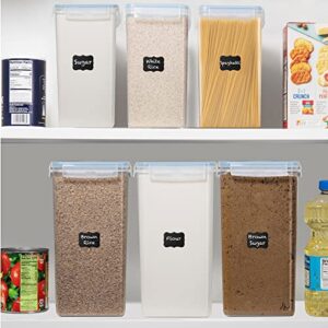 Extra Large Food Storage Containers with Airtight Lids, Set of 2 (8.5L / 287 Oz) MAXIMIZE Storage Space for Flour Sugar Rice Baking Supply, Kitchen & Pantry Bulk Food Storage for Kitchen Organization