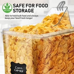 Extra Large Food Storage Containers with Airtight Lids, Set of 2 (8.5L / 287 Oz) MAXIMIZE Storage Space for Flour Sugar Rice Baking Supply, Kitchen & Pantry Bulk Food Storage for Kitchen Organization