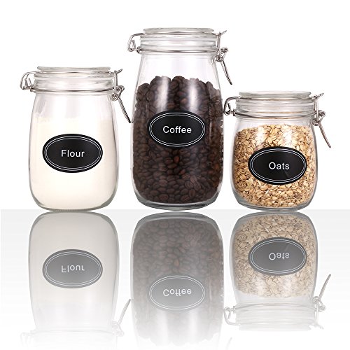 SWOMMOLY 771 Printed Spice Jar Labels with Extra Write-on Labels, Pantry Stickers and Chalk Marker Pen. Chalkboard and Transparent Labels Set