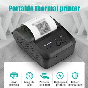 Thermal Label Printer, 203dpi 48mm/s Print Speed Wireless Label Printer for Shipping, Postage, Address, Barcodes, Product Info, Filing No Need Ink Suiteable for Express Delivery, Takeaway(#3)