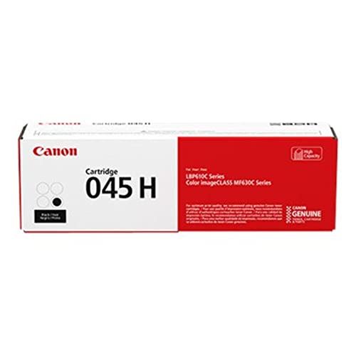 Canon Genuine Toner, Cartridge 045 Black, High Capacity (1246C001), 1 Pack, for Canon Color imageCLASS MF634Cdw, MF632Cdw, LBP612Cdw Laser Printer,High Yield Black