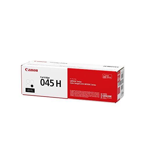 Canon Genuine Toner, Cartridge 045 Black, High Capacity (1246C001), 1 Pack, for Canon Color imageCLASS MF634Cdw, MF632Cdw, LBP612Cdw Laser Printer,High Yield Black