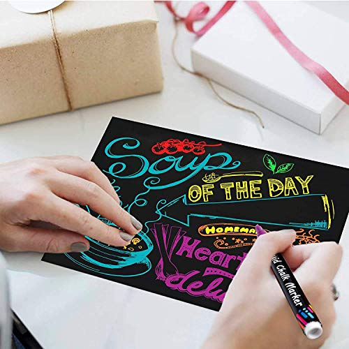 Shuttle Art Chalk Markers, 24 Vibrant Colors Liquid Chalk Markers Pens for Chalkboards, Windows, Glass, Cars, Erasable, 3mm Reversible Fine Tip with 30 Chalkboard Labels for Office Home Supplies