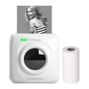 paperang p1 mini pocket printer bt wireless thermal printer portable mobile printer 200dpi for photo picture receipt memo note label sticker compatible with android ios windows mac