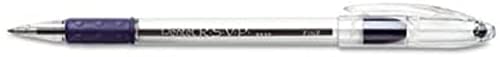 Pentel RSVP Pens Fine Point - Ballpoint - 0.7 mm - 12 Pack Of 6 Black & 6 Blue Ink Pens